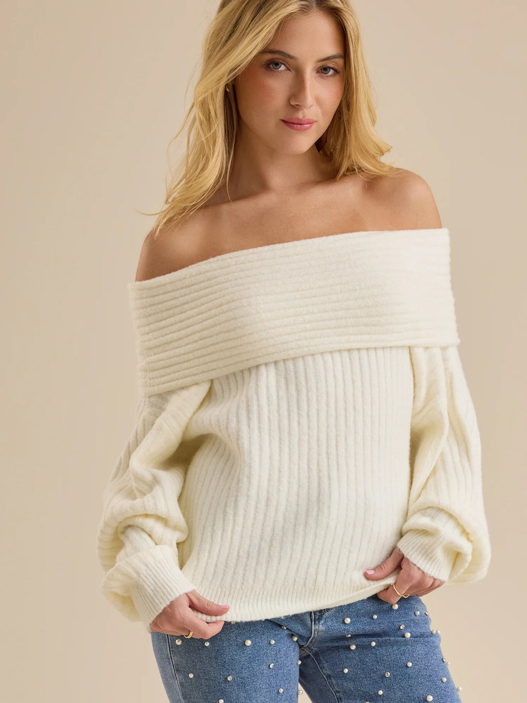 Hattie Off-Shoulder Sweater
