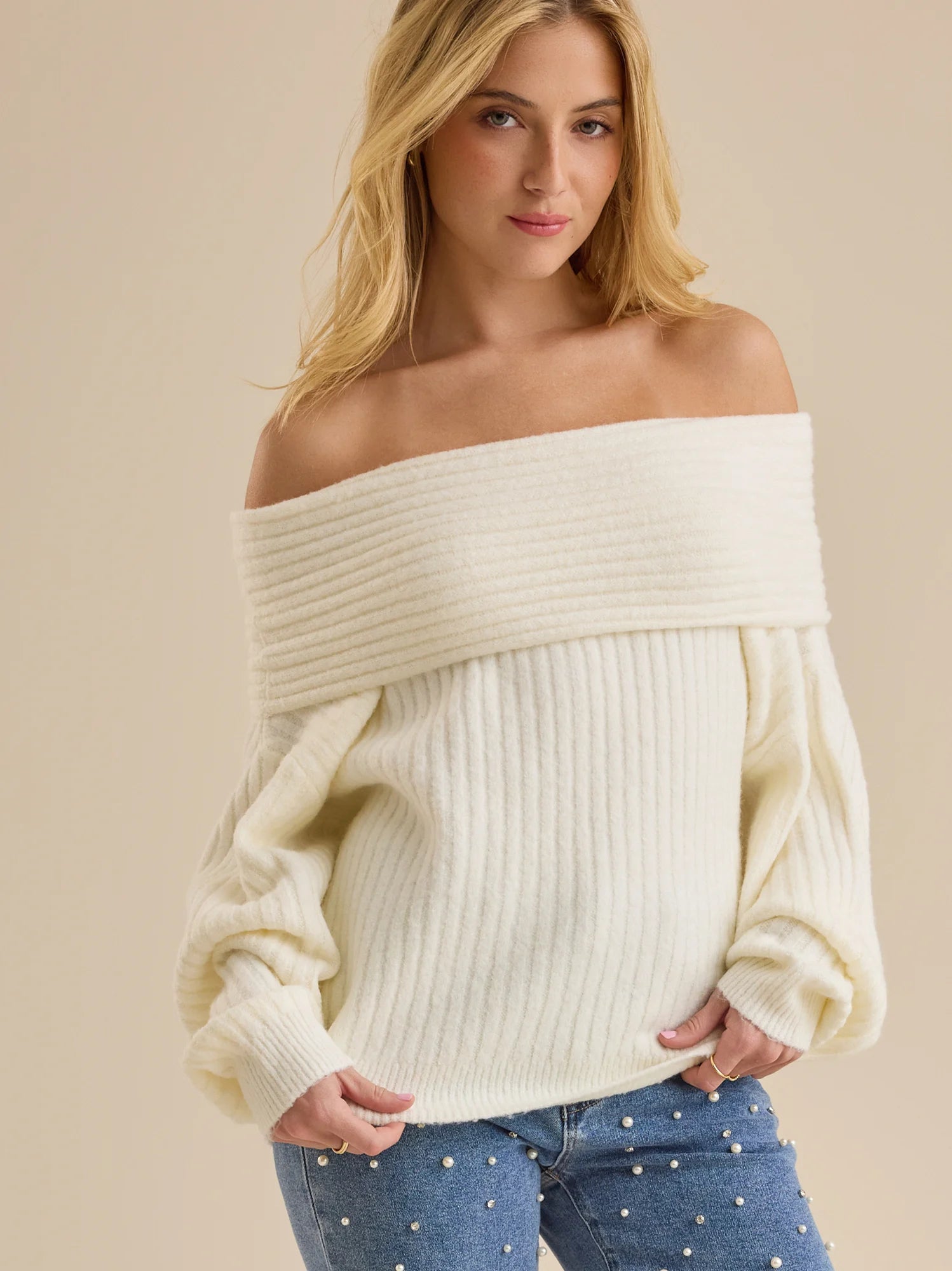 Hattie Off-Shoulder Sweater