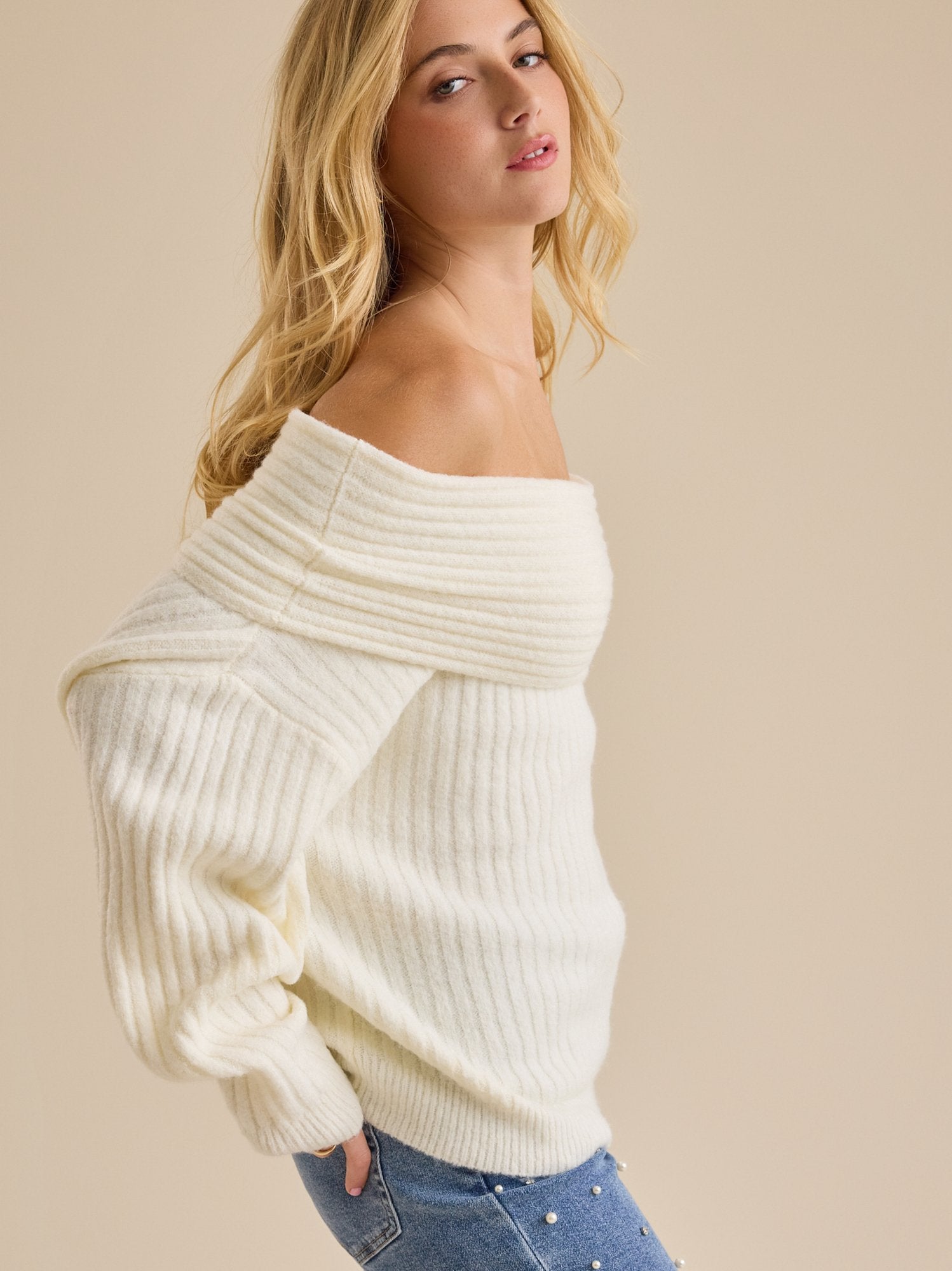 Hattie Off-Shoulder Sweater