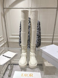 Dior 2025 Hight Boot White Cowhide 565777