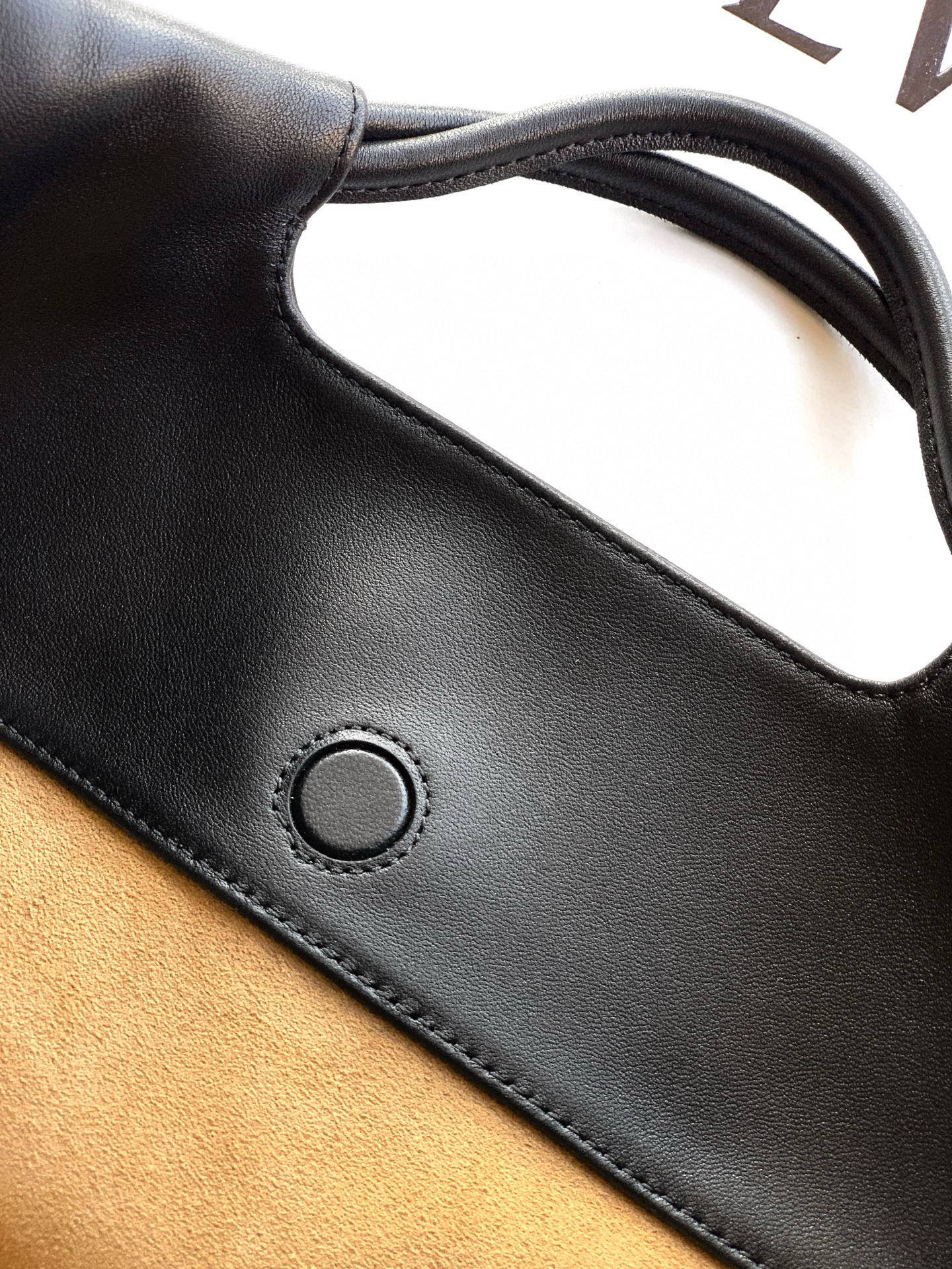 Loewe Flamenco Tote Bag 38 in Black mix White  Lamskin 274216