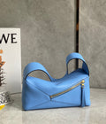 LOE Puzzle Hobo 29cm in Classic Blue Calfskin 274276