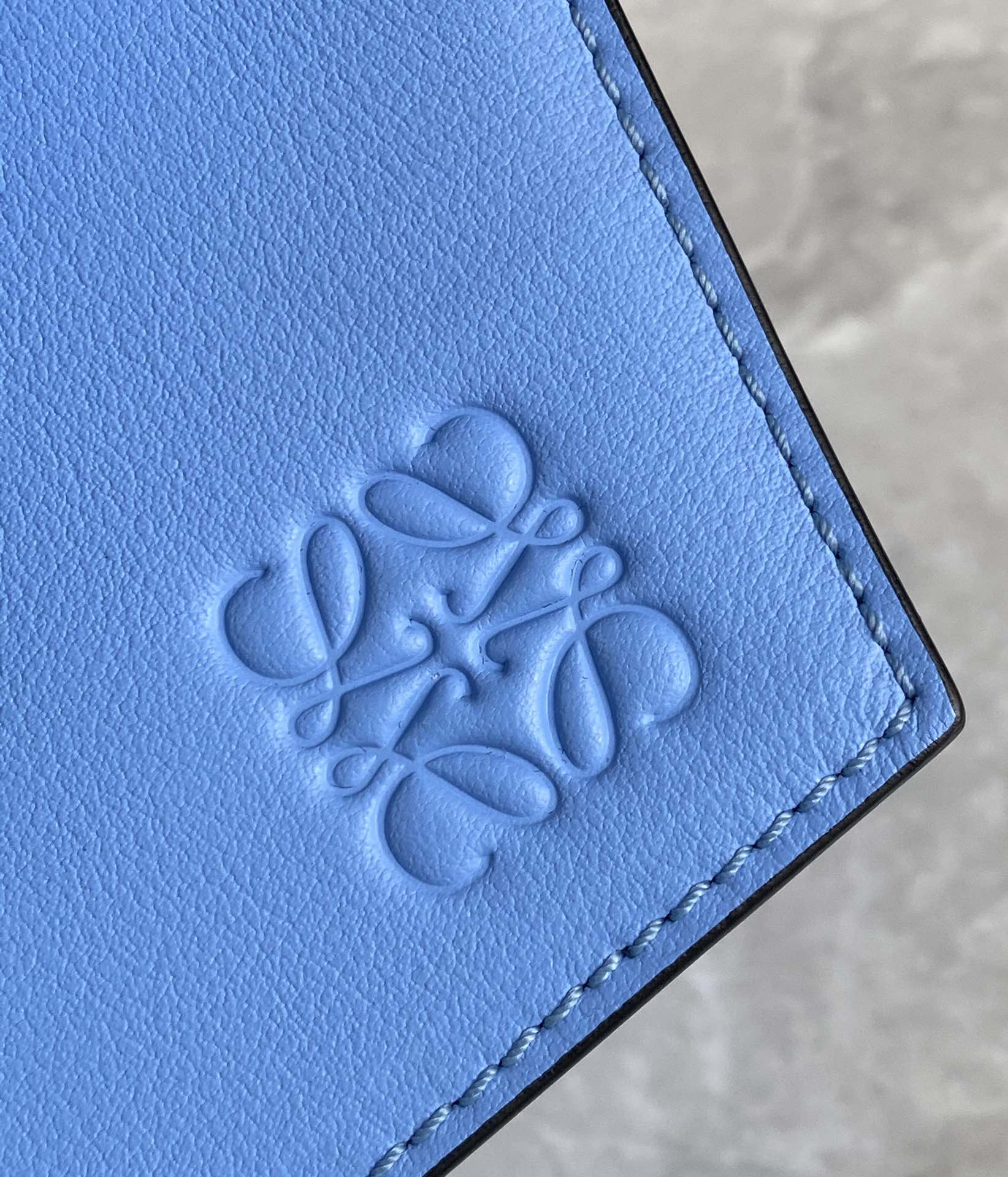 LOE Puzzle Hobo 29cm in Classic Blue Calfskin 274276