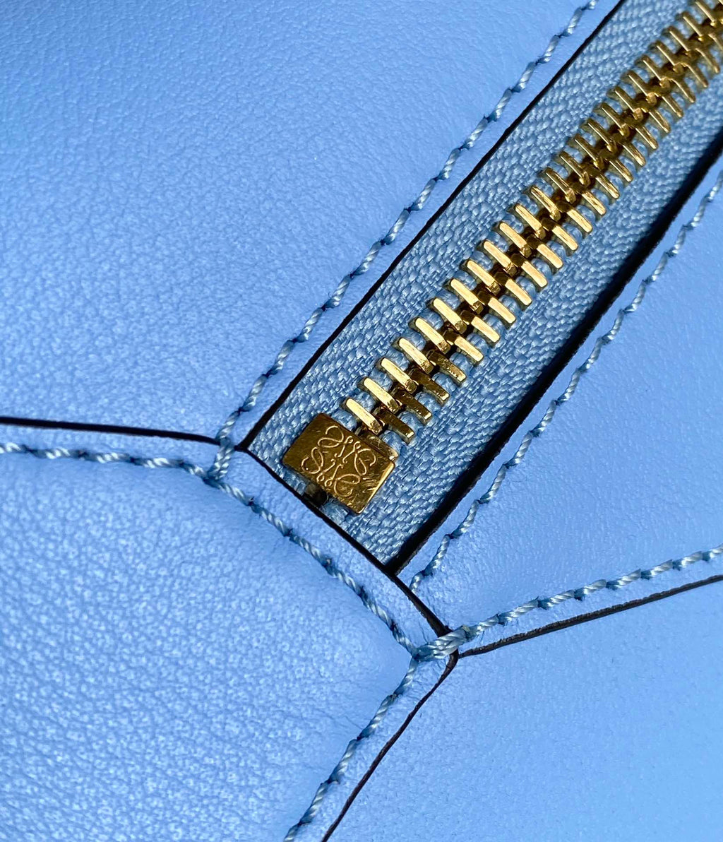 LOE Puzzle Hobo 29cm in Classic Blue Calfskin 274276