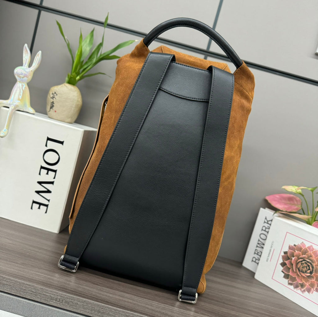 Loewe Flamenco BackPack 36 Brown Suede 274692