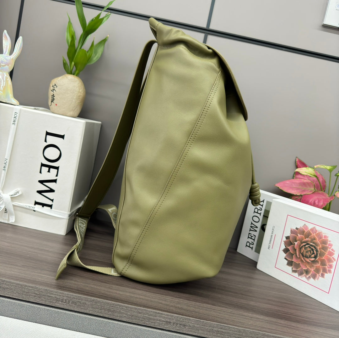 Loewe Flamenco BackPack 36 Green Calfskin 274688