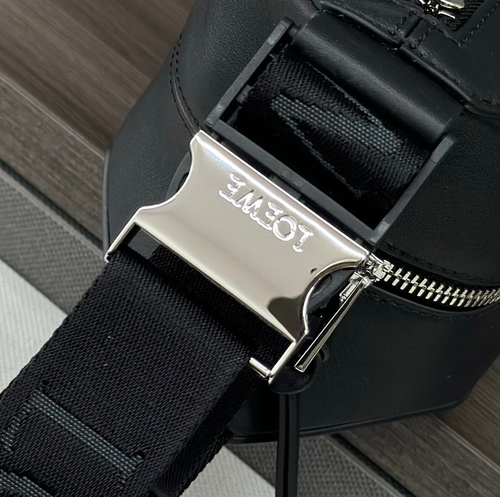 Loewe Classic 32cm Waist Bag Black Calfskin Leather 274662