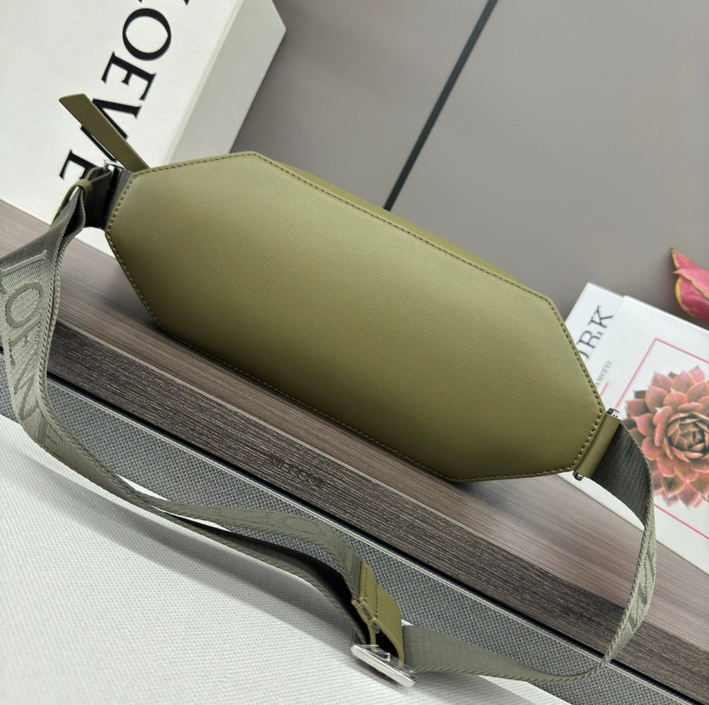 Loewe Classic 32cm Waist Bag Green Calfskin Leather 274660