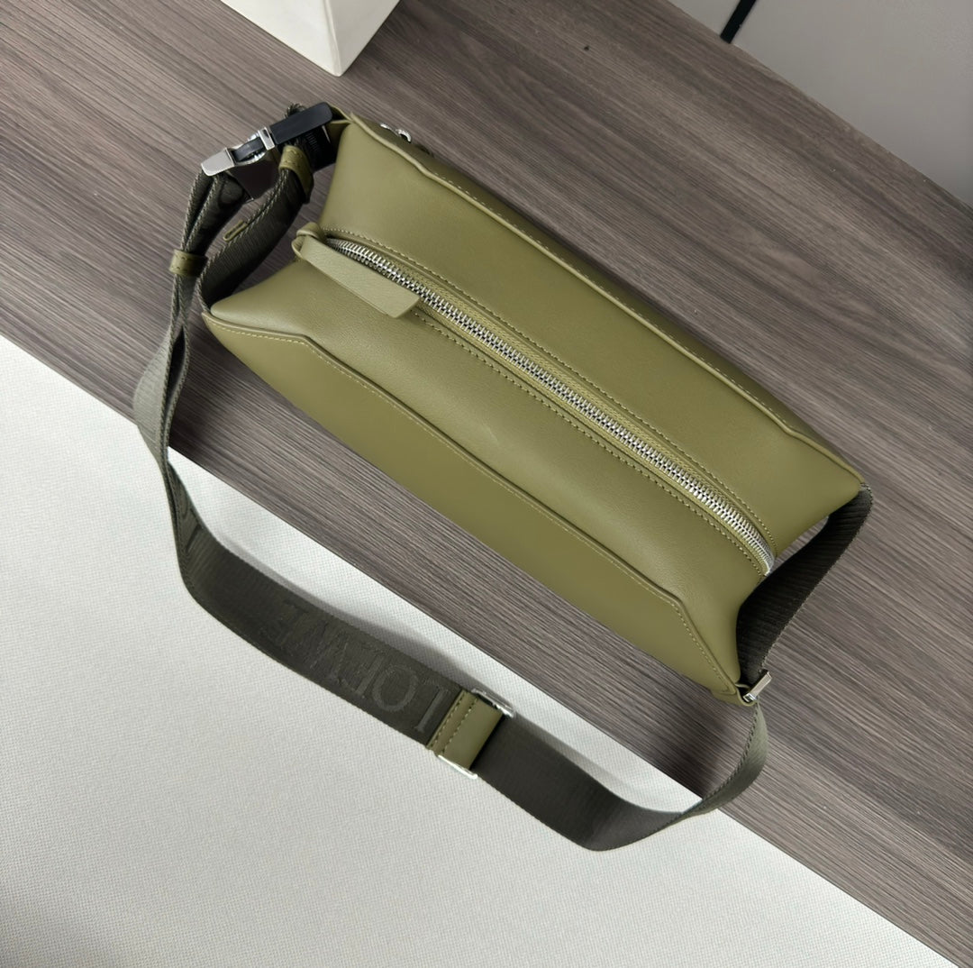 Loewe Classic 32cm Waist Bag Green Calfskin Leather 274660