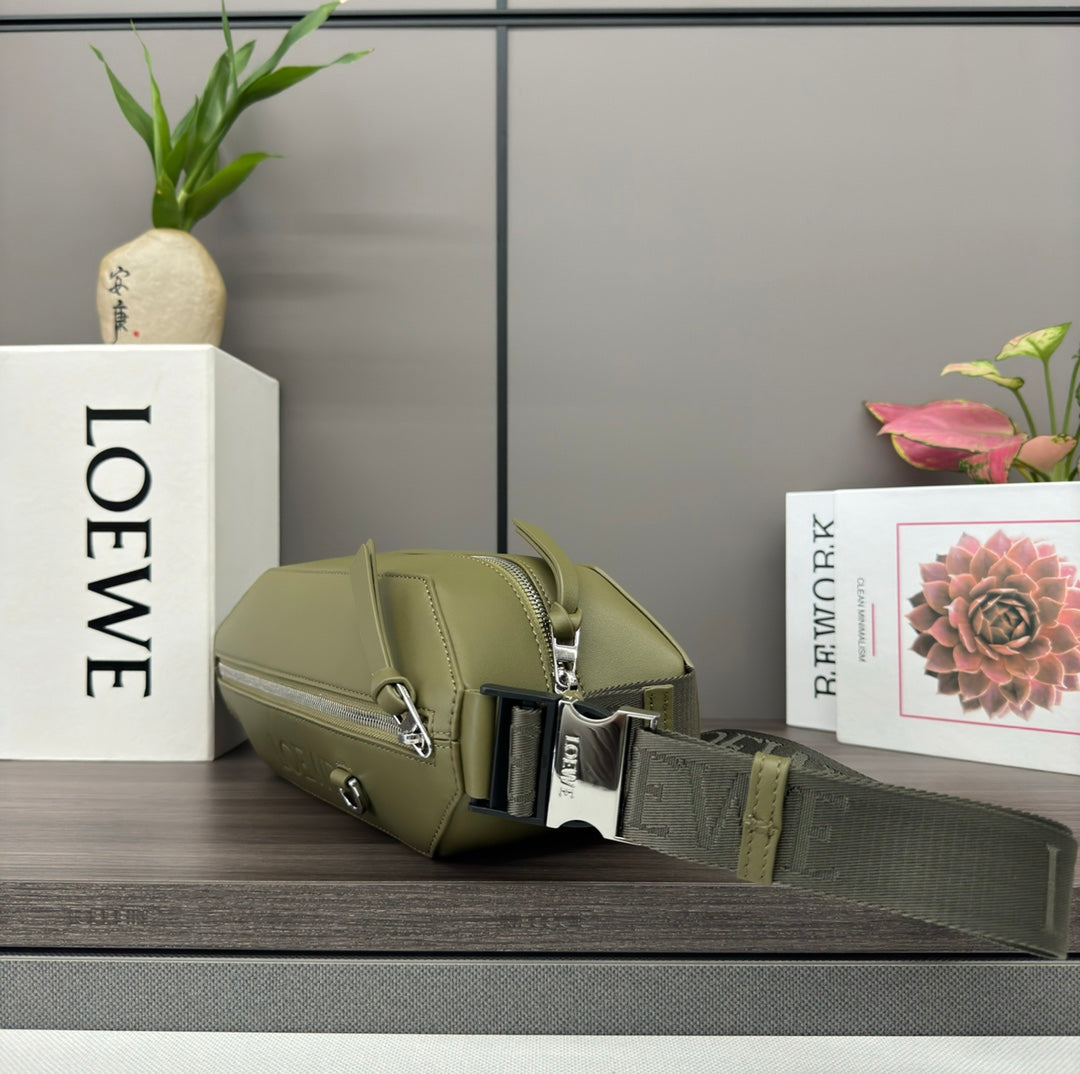 Loewe Classic 32cm Waist Bag Green Calfskin Leather 274660