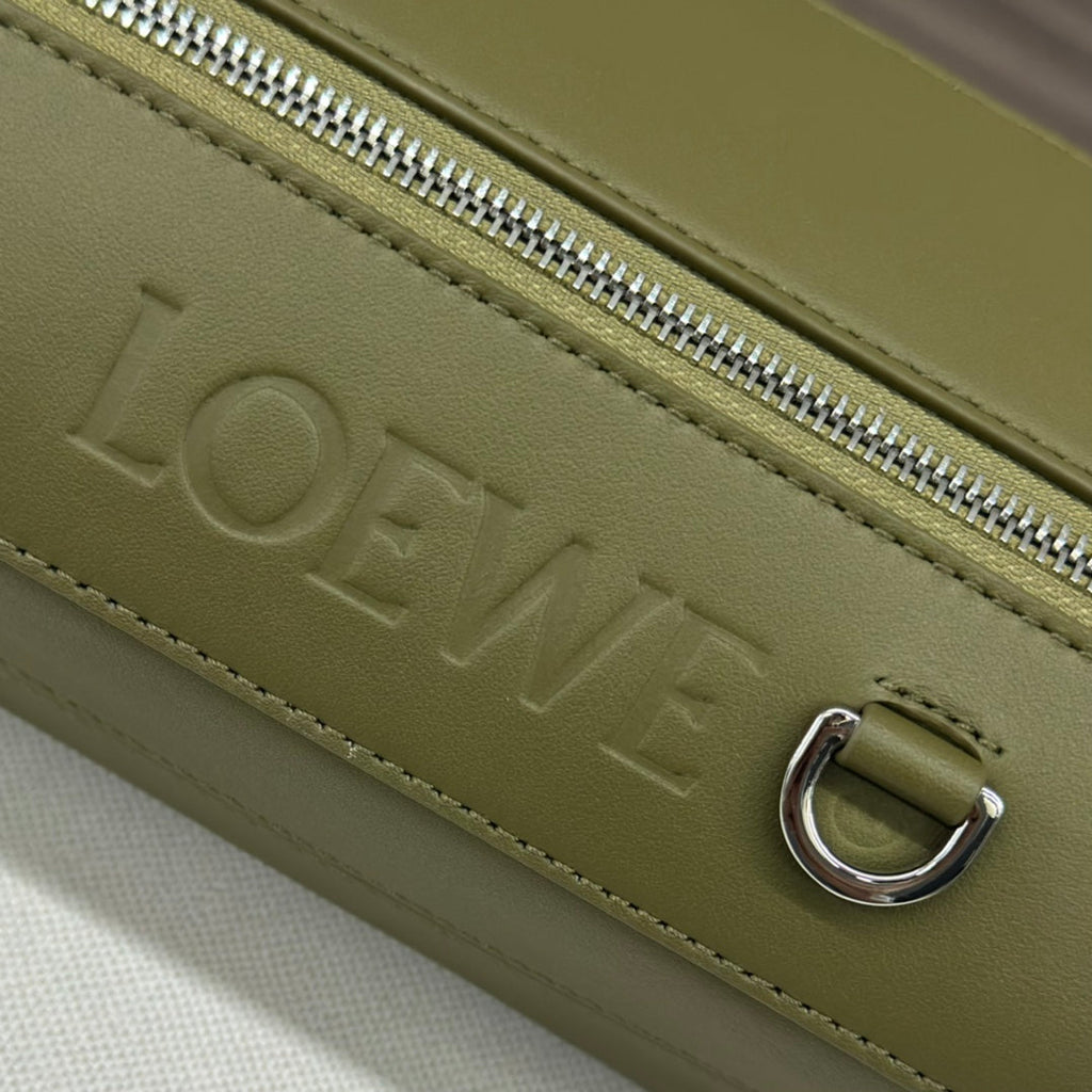 Loewe Classic 32cm Waist Bag Green Calfskin Leather 274660