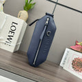 Loewe Classic 32cm Waist Bag Navy Blue Calfskin 274658