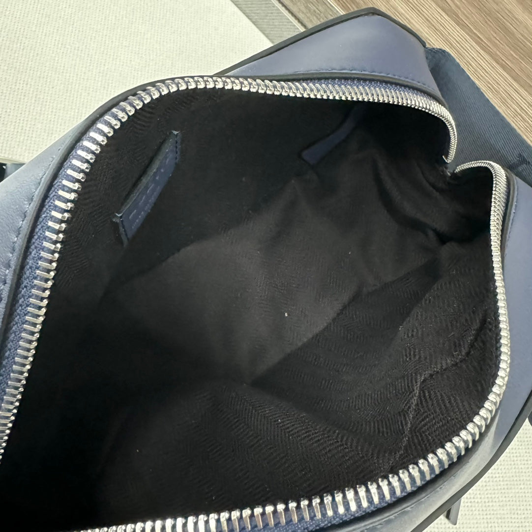 Loewe Classic 32cm Waist Bag Navy Blue Calfskin 274658