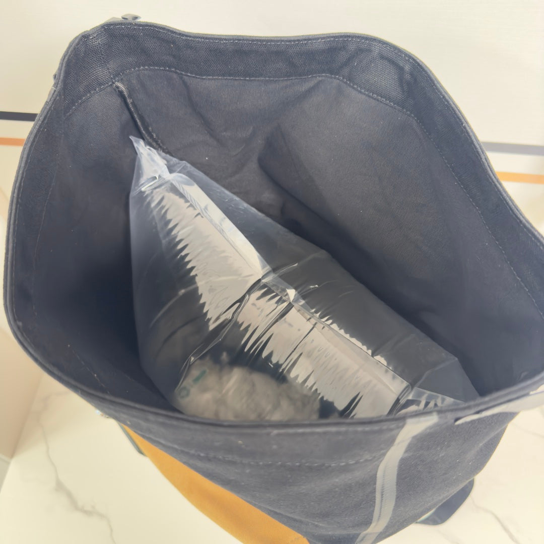 Loewe Flex Canvas Backpack 41 in Black mix Brown Suede 274289