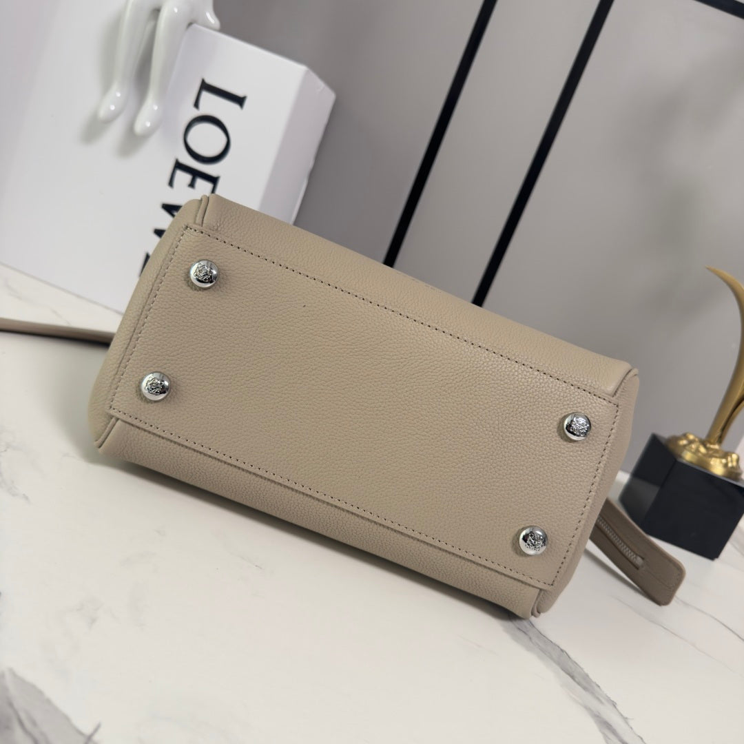 LOE Small Madrid Handbag in Beige Calfskin 274286