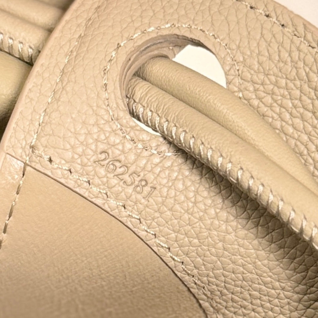 LOE Small Madrid Handbag in Beige Calfskin 274286