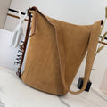 Loewe Loop Medium 39cm in Brown Suede Cowhide 274230