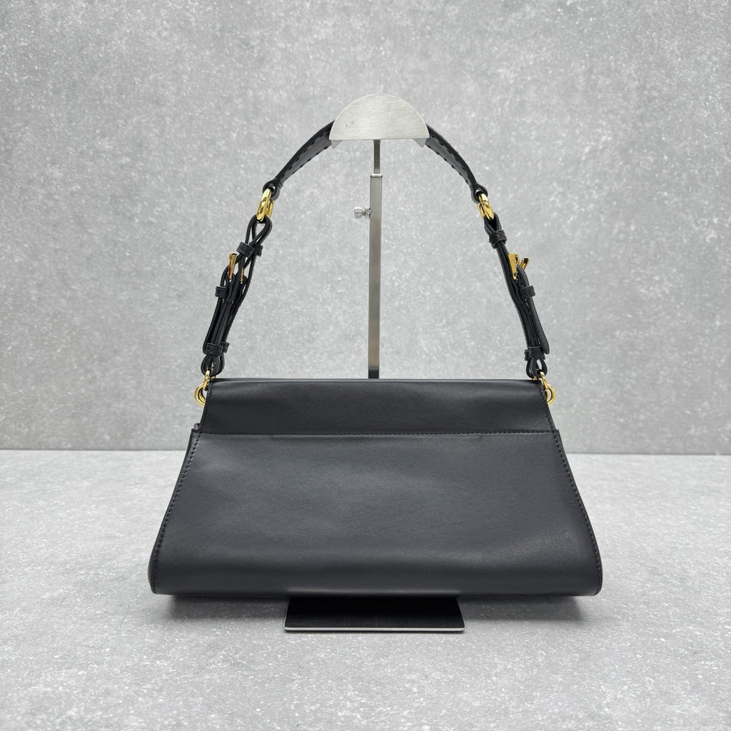Prada Fall/Winter Runway Handbag 32 Black in Cowhide
