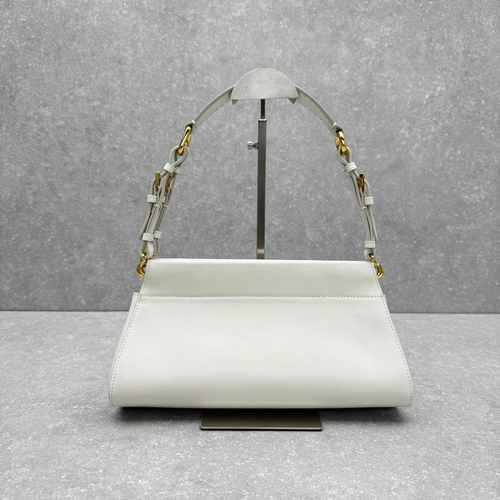 Prada Fall/Winter Runway Handbag 32 White in Cowhide