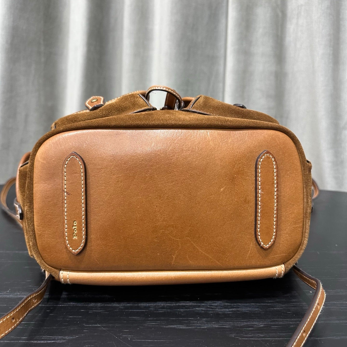 Polo Ralph Lauren Leather Suede Backpack 36 Brown