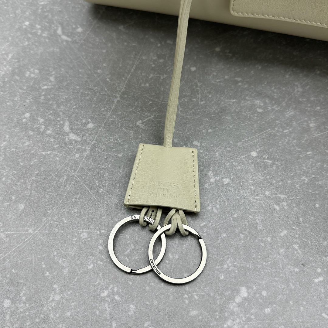 Bel Air Carry All Bag 30 in White Nappa Lambskin Silver Hardware