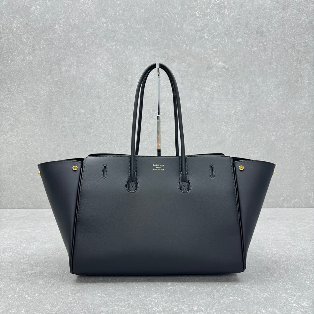 Bel Air Carry All Bag 30 in Black Nappa Lambskin Silver Hardware