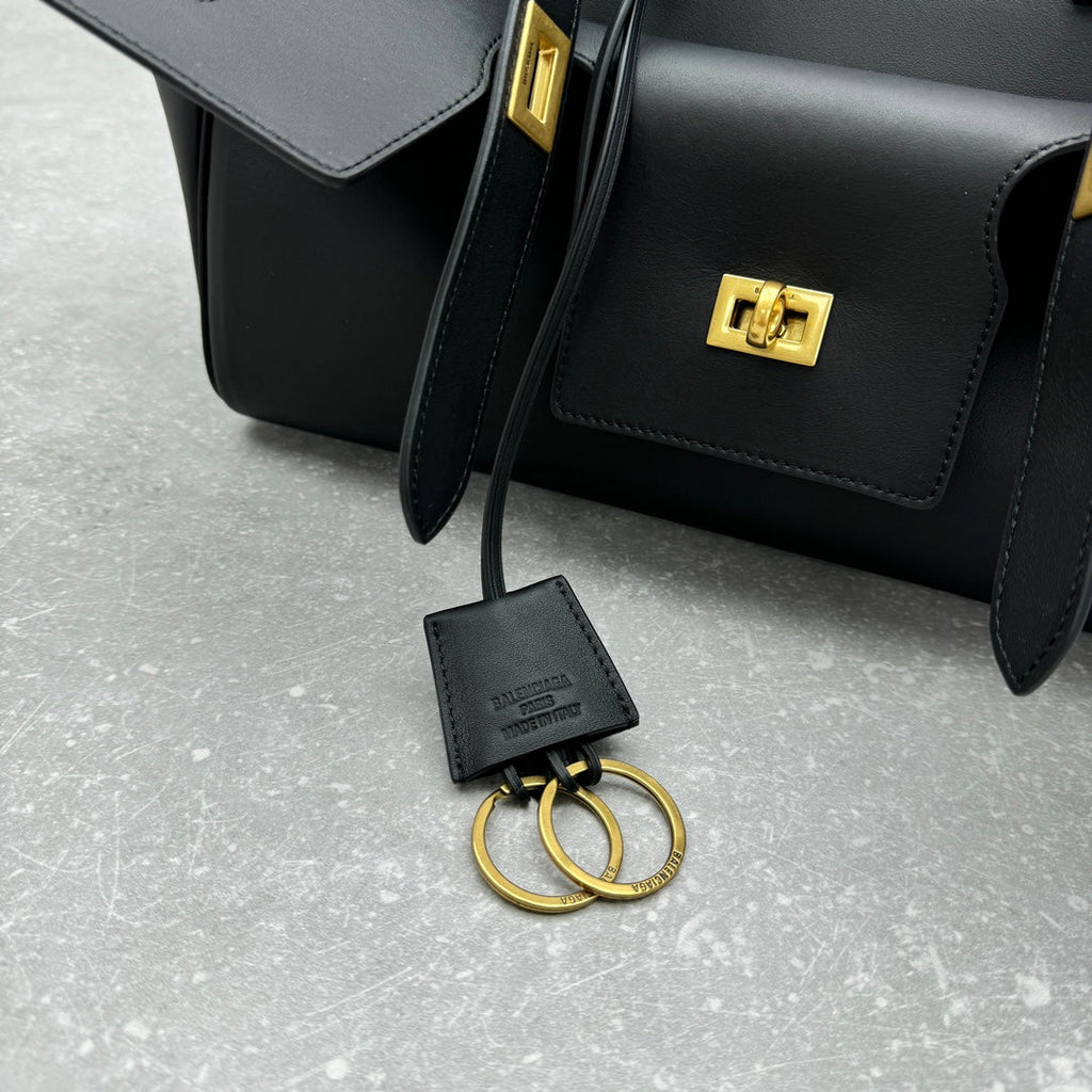 Bel Air Carry All Bag 30 in Black Nappa Lambskin Silver Hardware