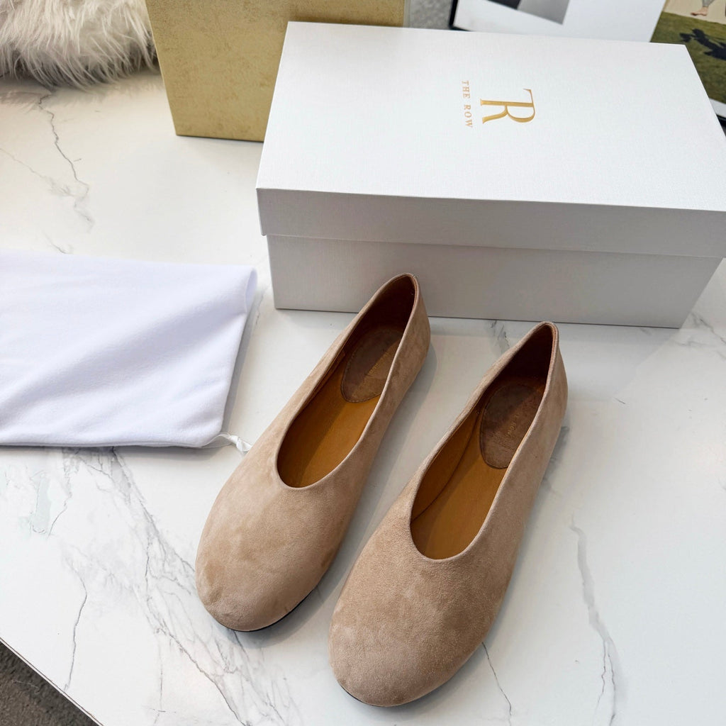 The Row 2026 Early Spring Mary Jane Flat Tan Sheepskin 576847