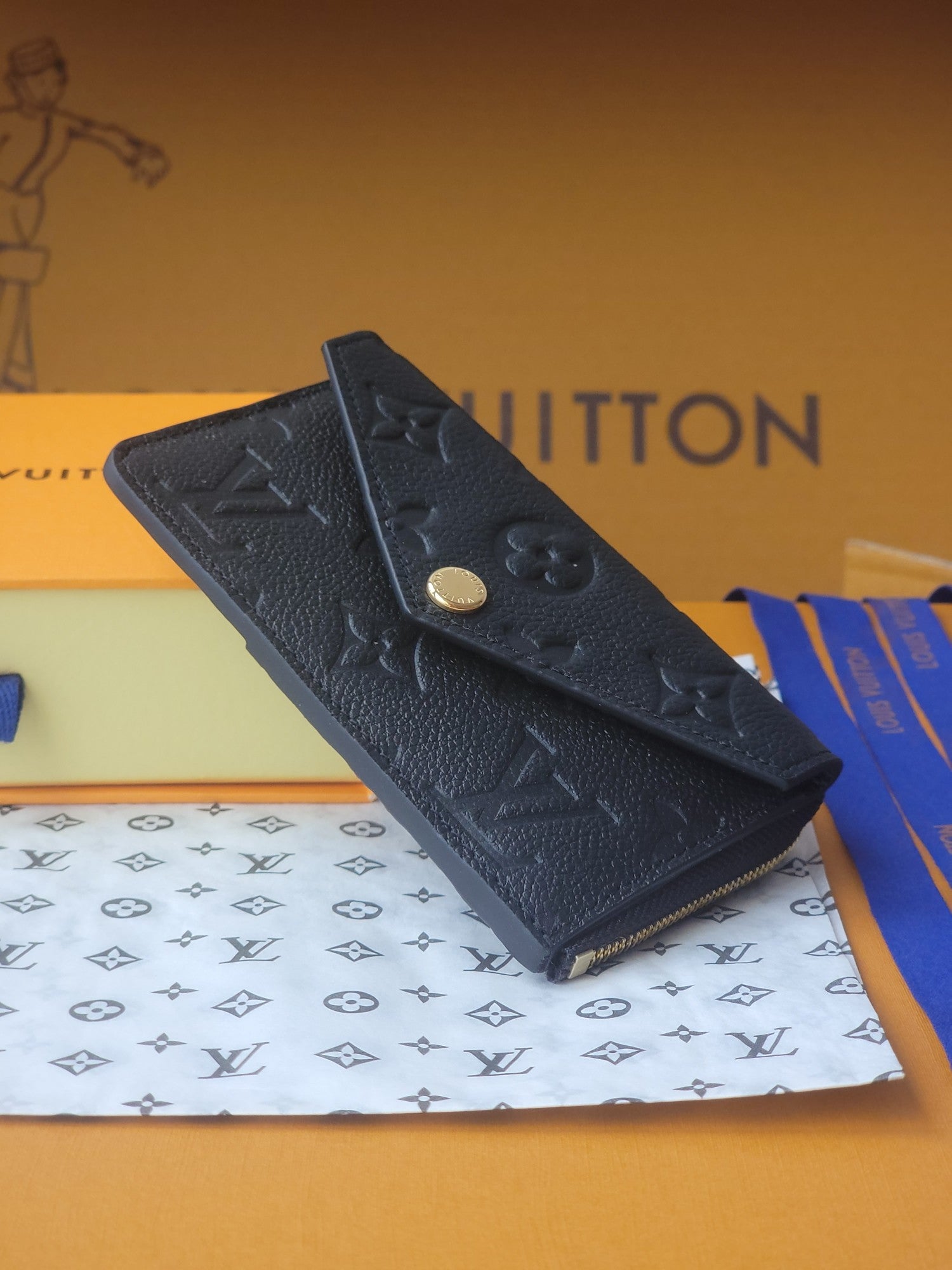 LV Recto Verso Card Holder Black Monogram Canvas 274739