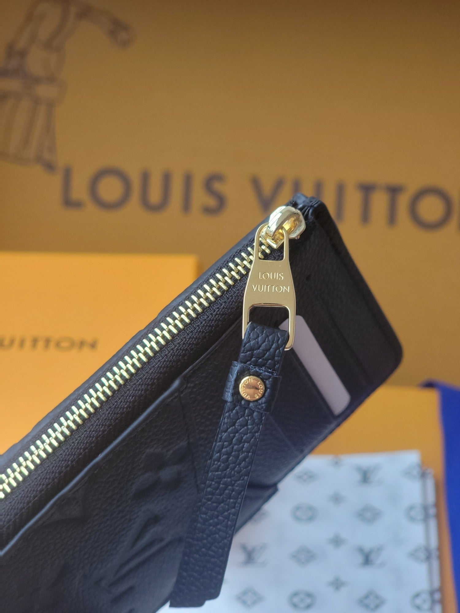 LV Recto Verso Card Holder Black Monogram Canvas 274739