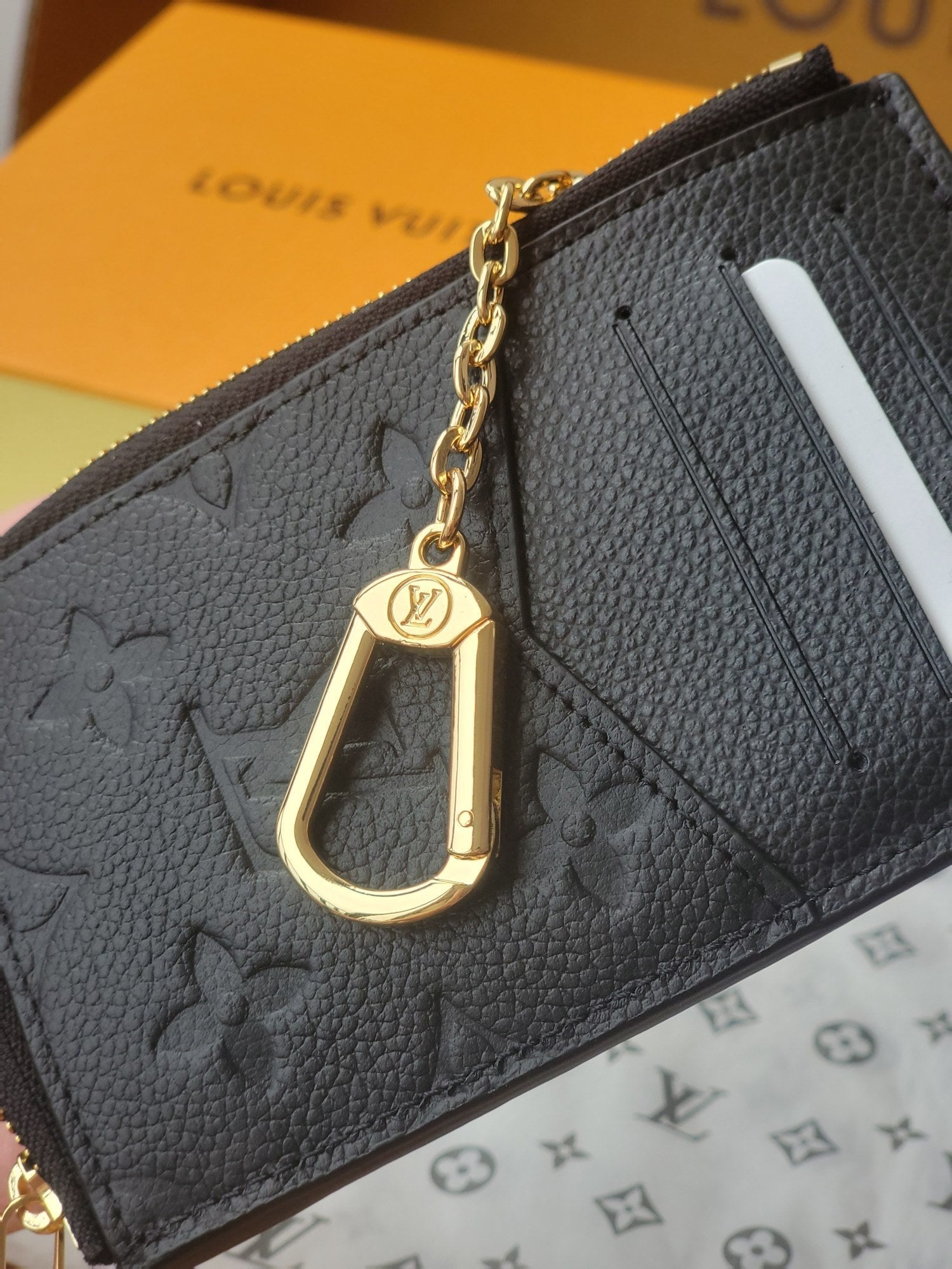 LV Recto Verso Card Holder Black Monogram Canvas 274739