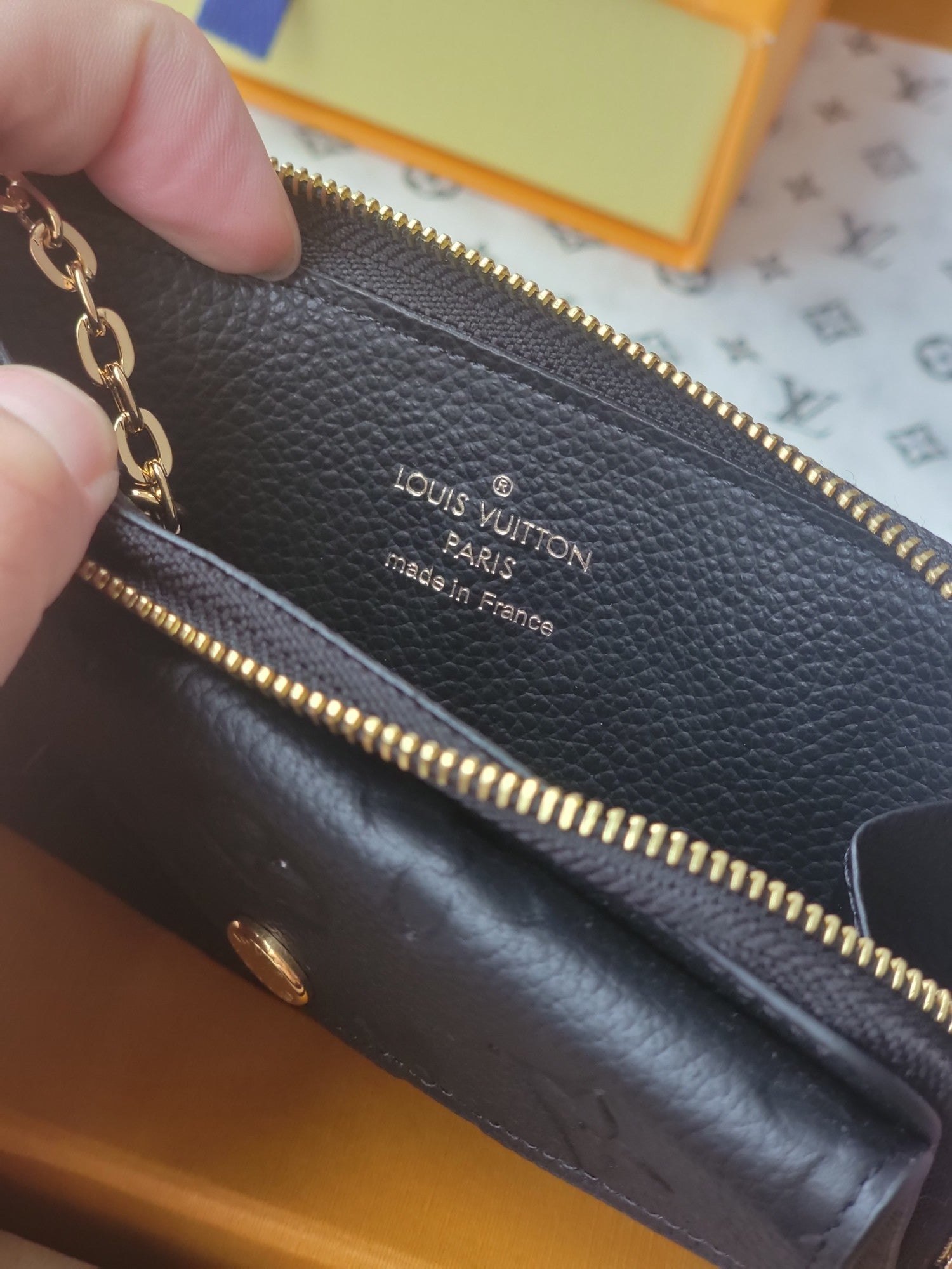 LV Recto Verso Card Holder Black Monogram Canvas 274739