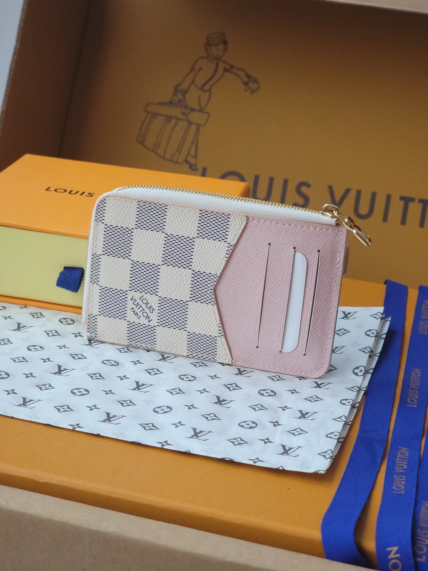 LV Recto Verso Card Holder Pink Monogram Canvas 274743