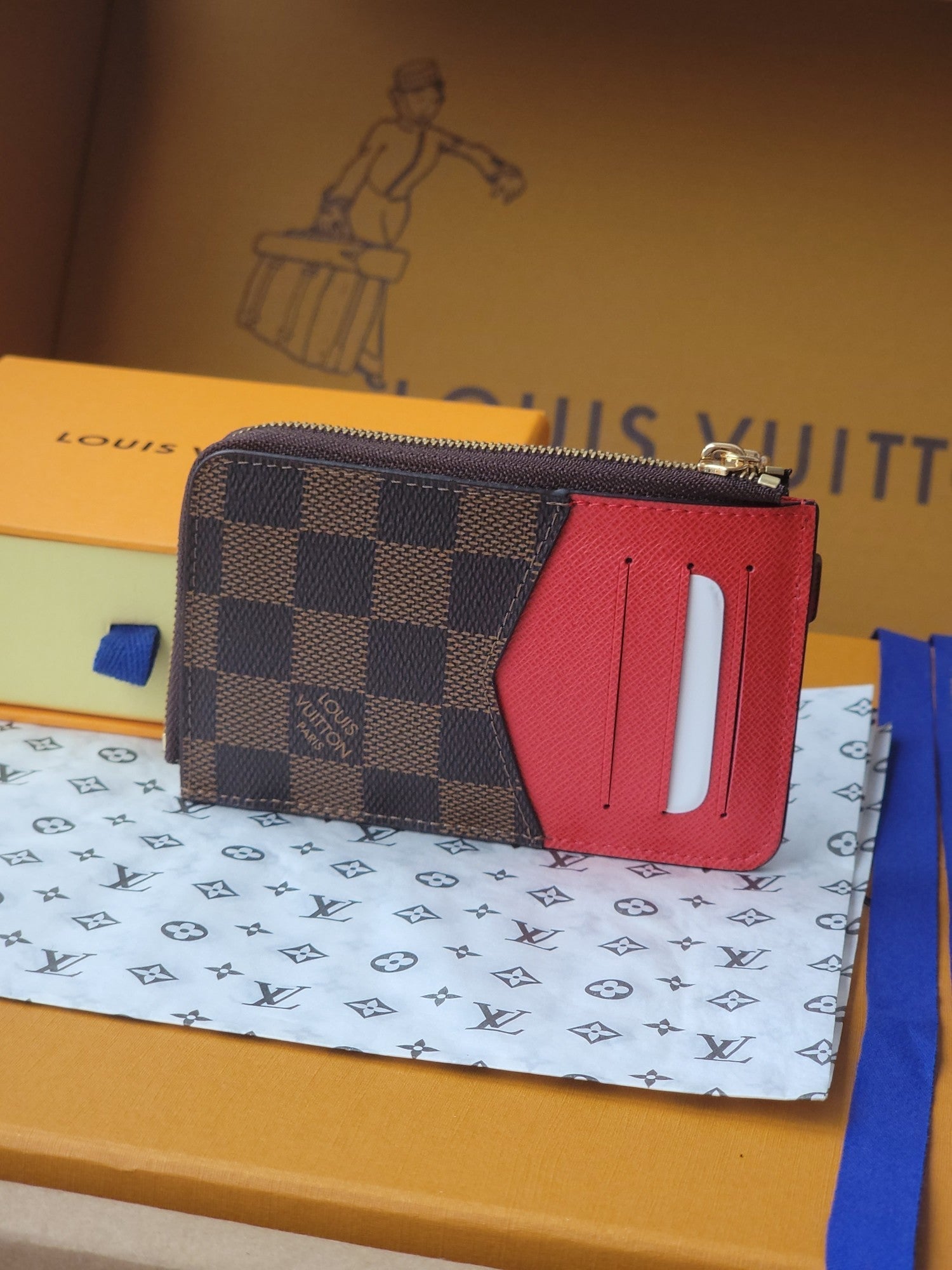 LV Recto Verso Card Holder Brown Monogram Canvas 274744