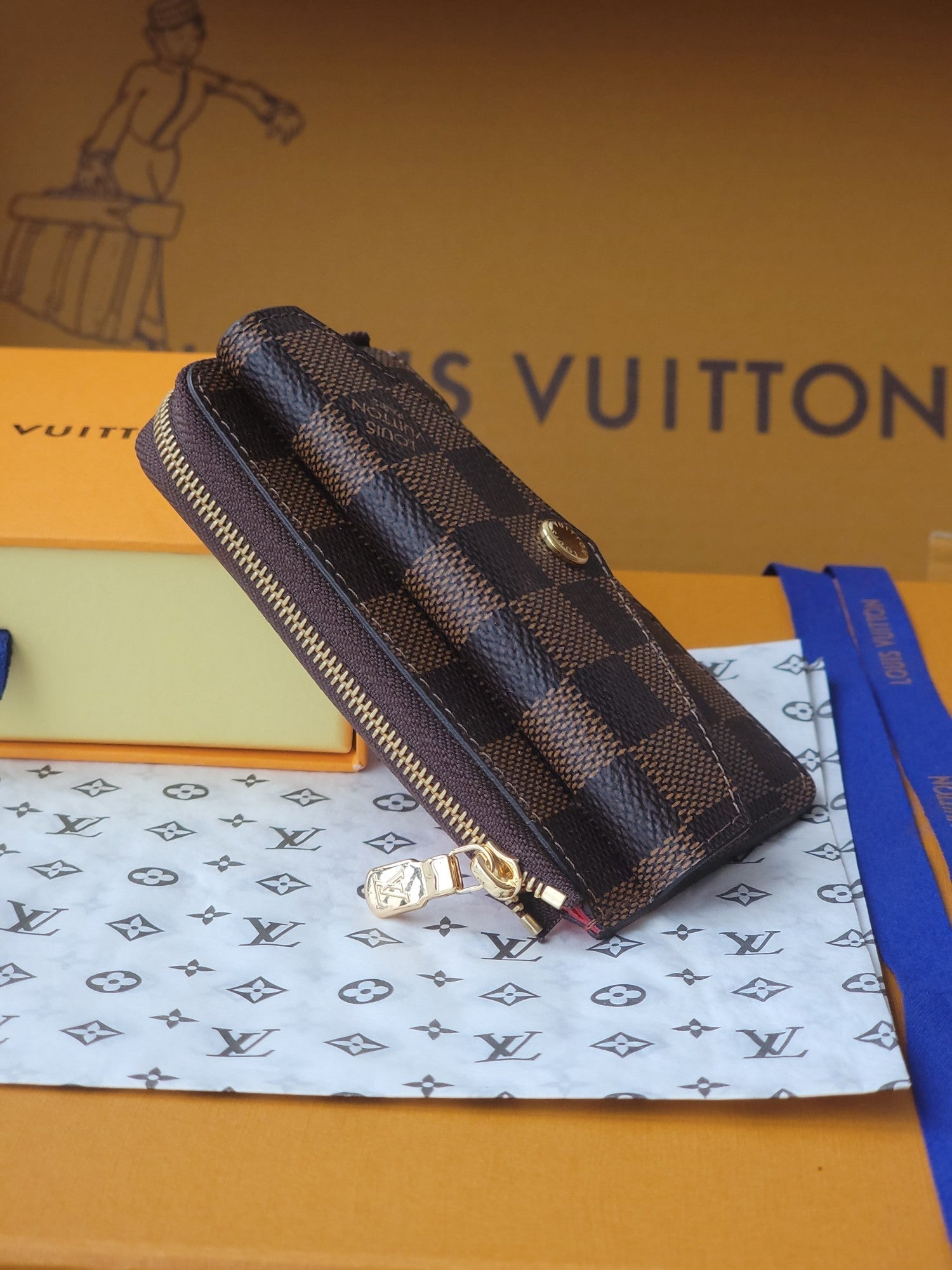 LV Recto Verso Card Holder Brown Monogram Canvas 274744