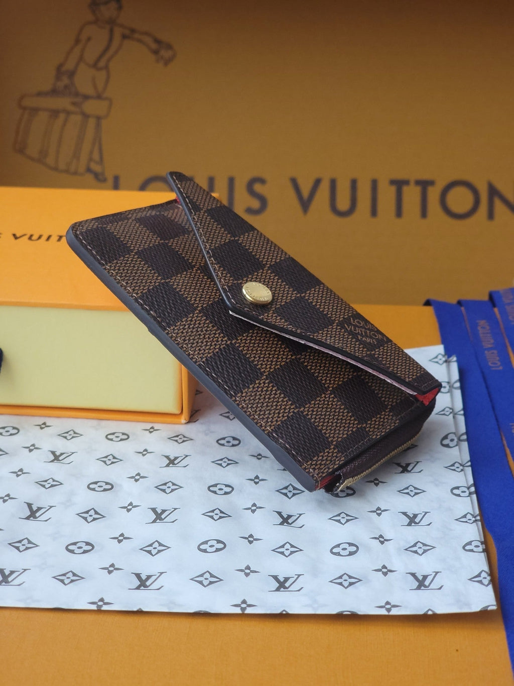 LV Recto Verso Card Holder Brown Monogram Canvas 274744