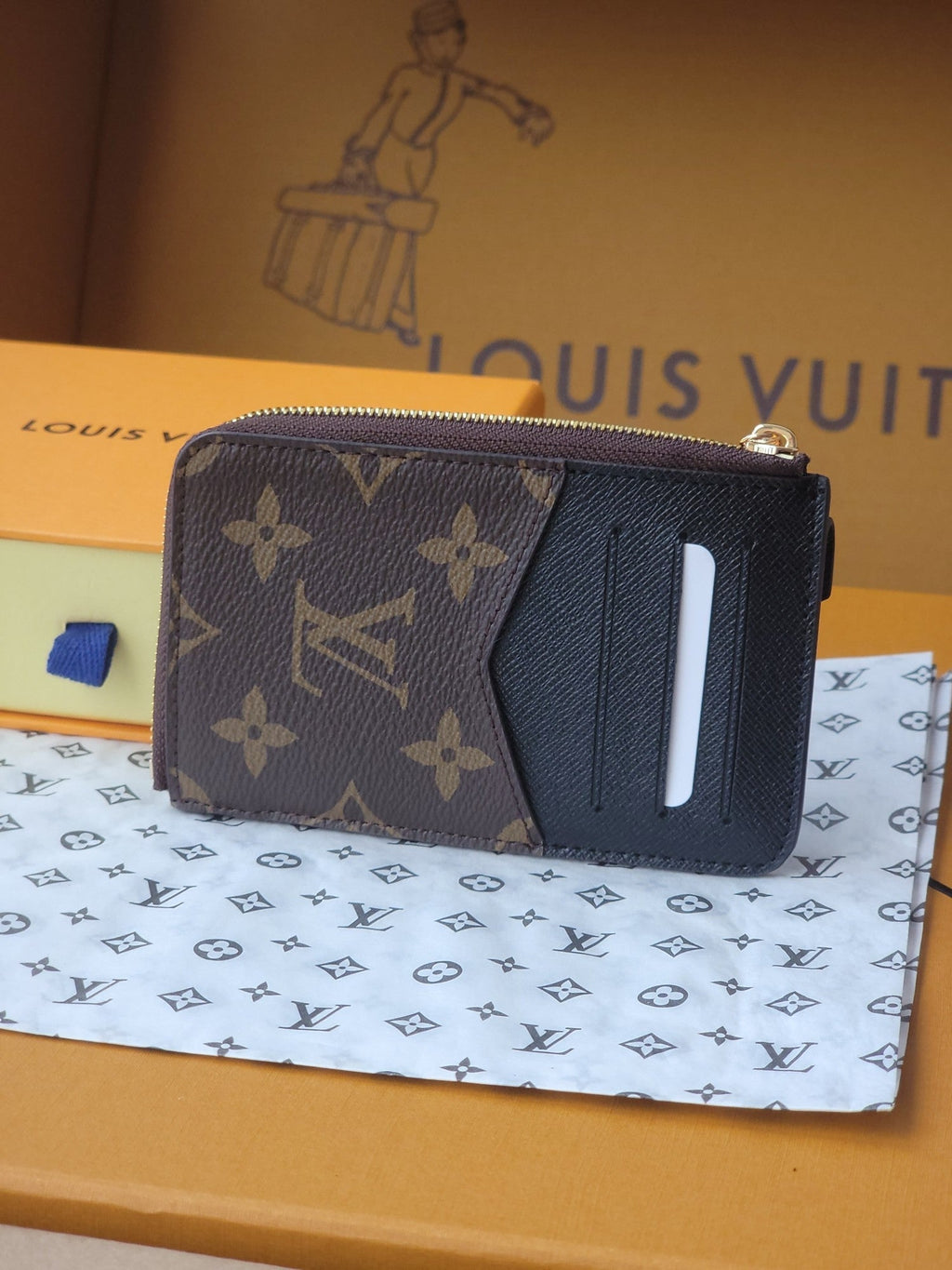LV Recto Verso Card Holder Dark Brown Monogram Canvas 274745