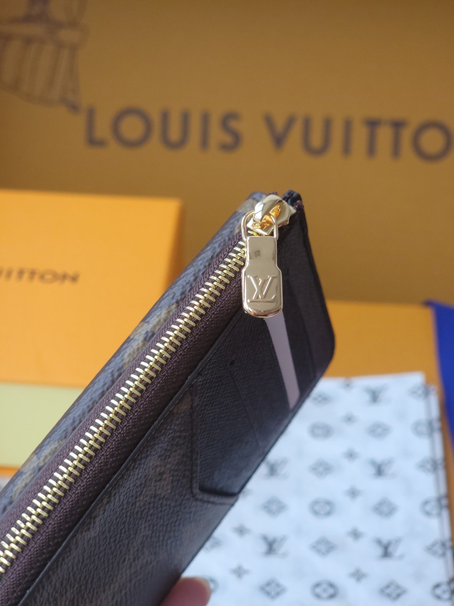 LV Recto Verso Card Holder Dark Brown Monogram Canvas 274745