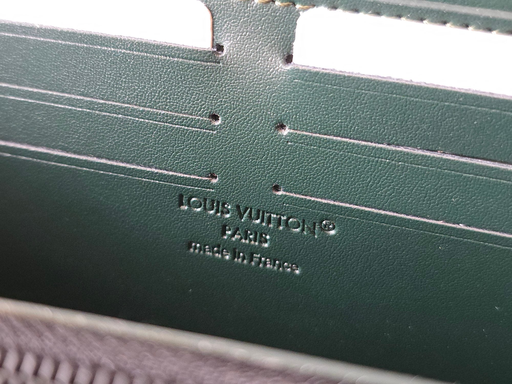 LV Zippy Wallet Dark Gray Calfskin 274806