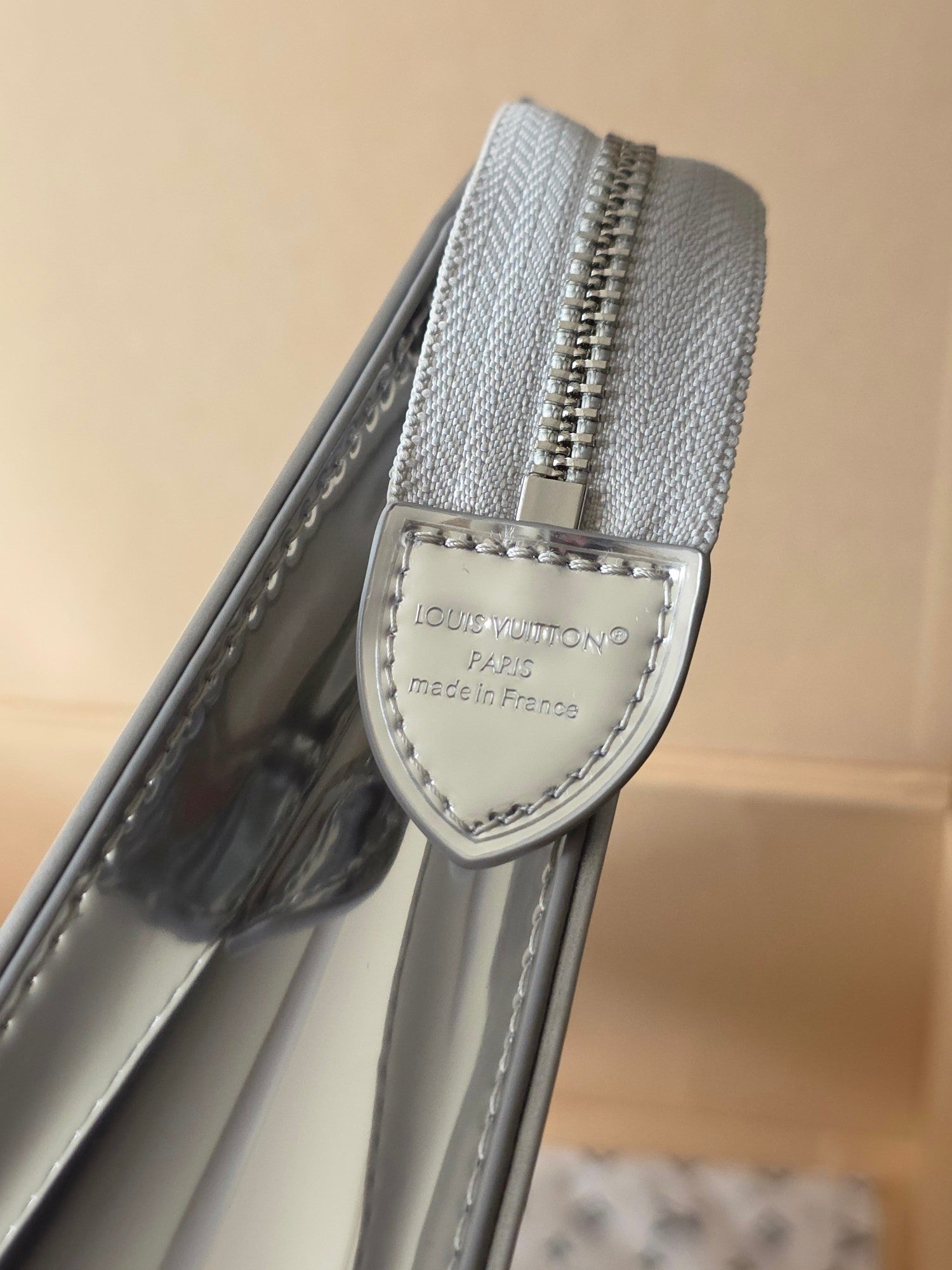 LV Mirrored Clutch Silver Monogram Canvas 274812