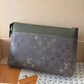 LV Voyage medium clutch Camouflage Green Monogram Canvas 274822