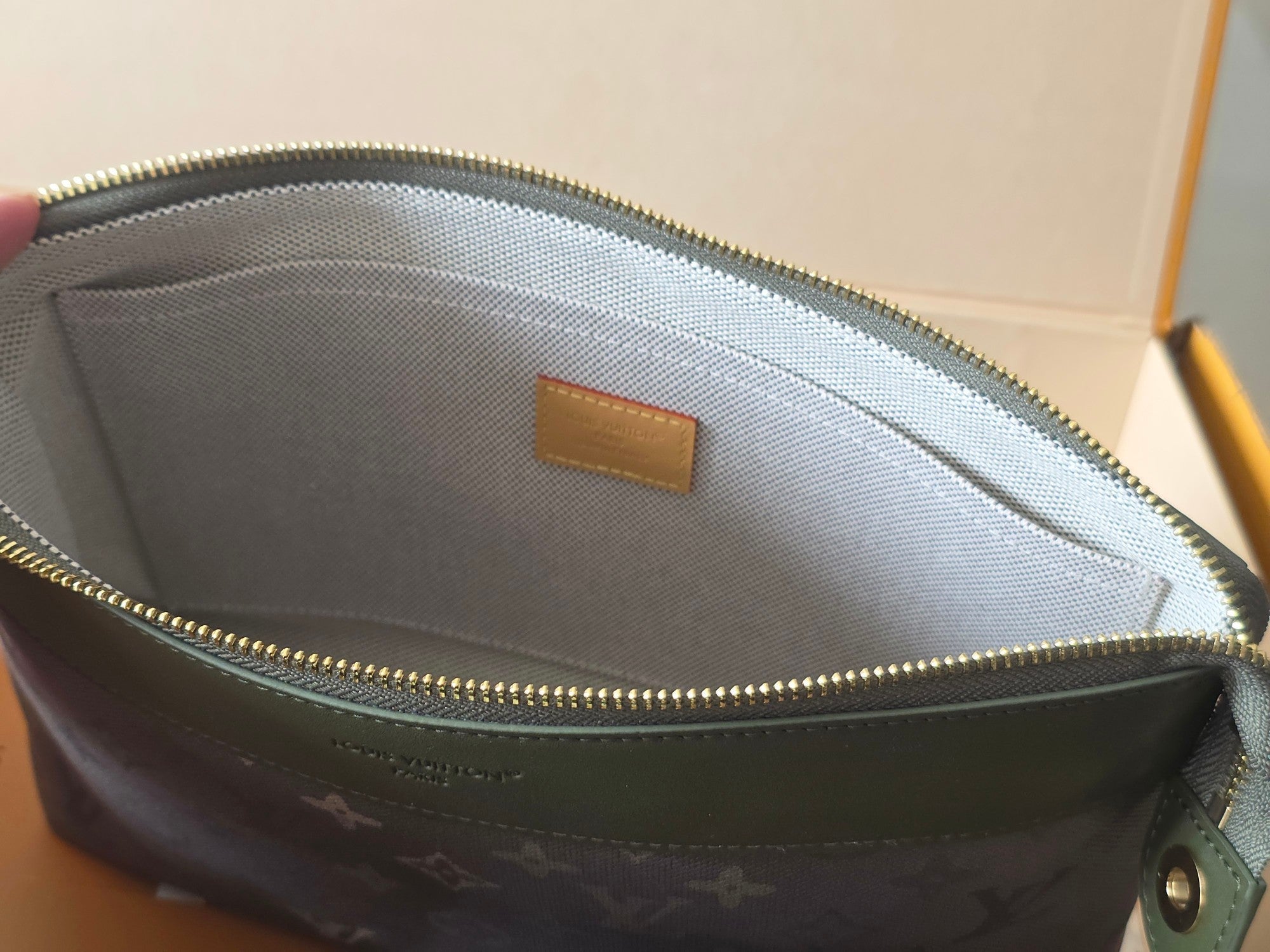 LV Voyage medium clutch Camouflage Green Monogram Canvas 274822