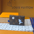 LV Christmas Edition Card Holder Brown Monogram Canvas 274903