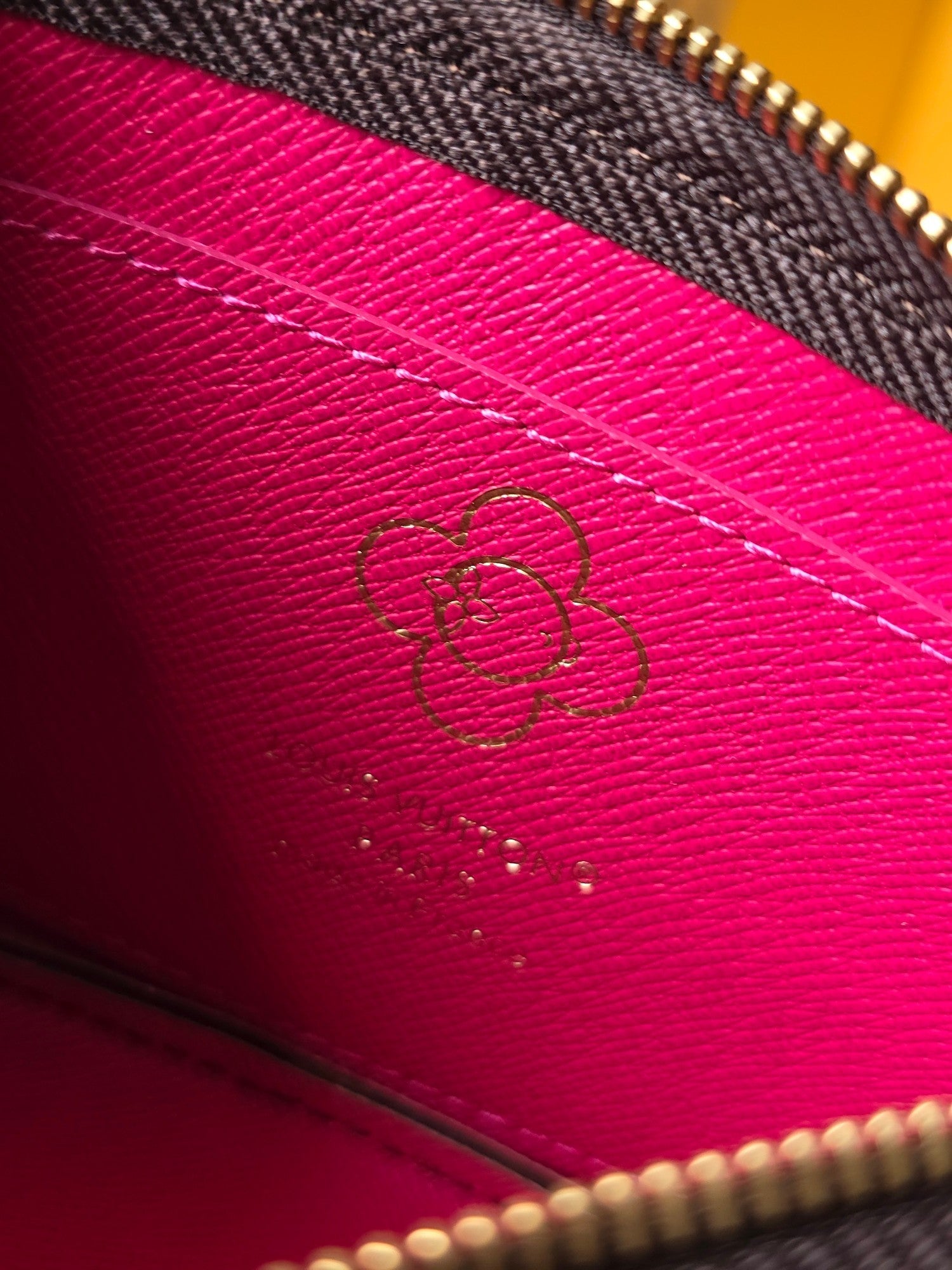 LV Vivienne Winter Holiday small card/key holder Brown Canvas 274927