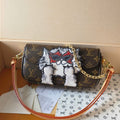 LV Travel With Grace Coddington Ivy On Chain Brown Monogram Canvas 275002