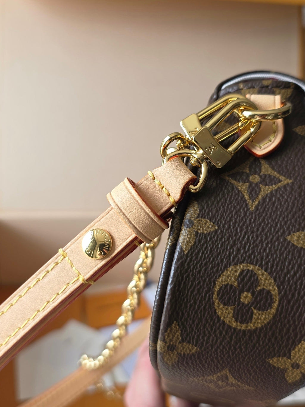 LV Travel With Grace Coddington Ivy On Chain Brown Monogram Canvas 275002