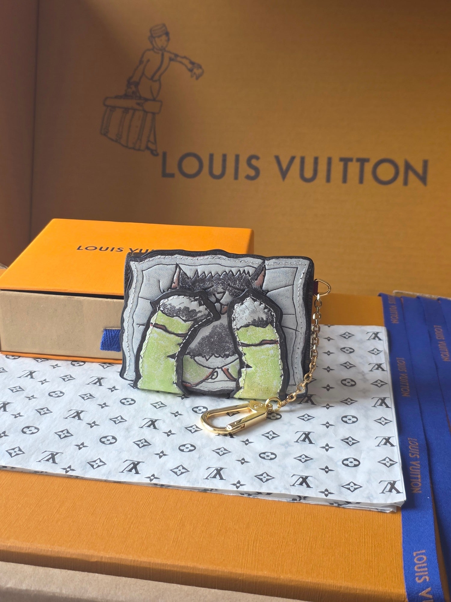 LV Pawket Wallet Brown Calfskin 275006