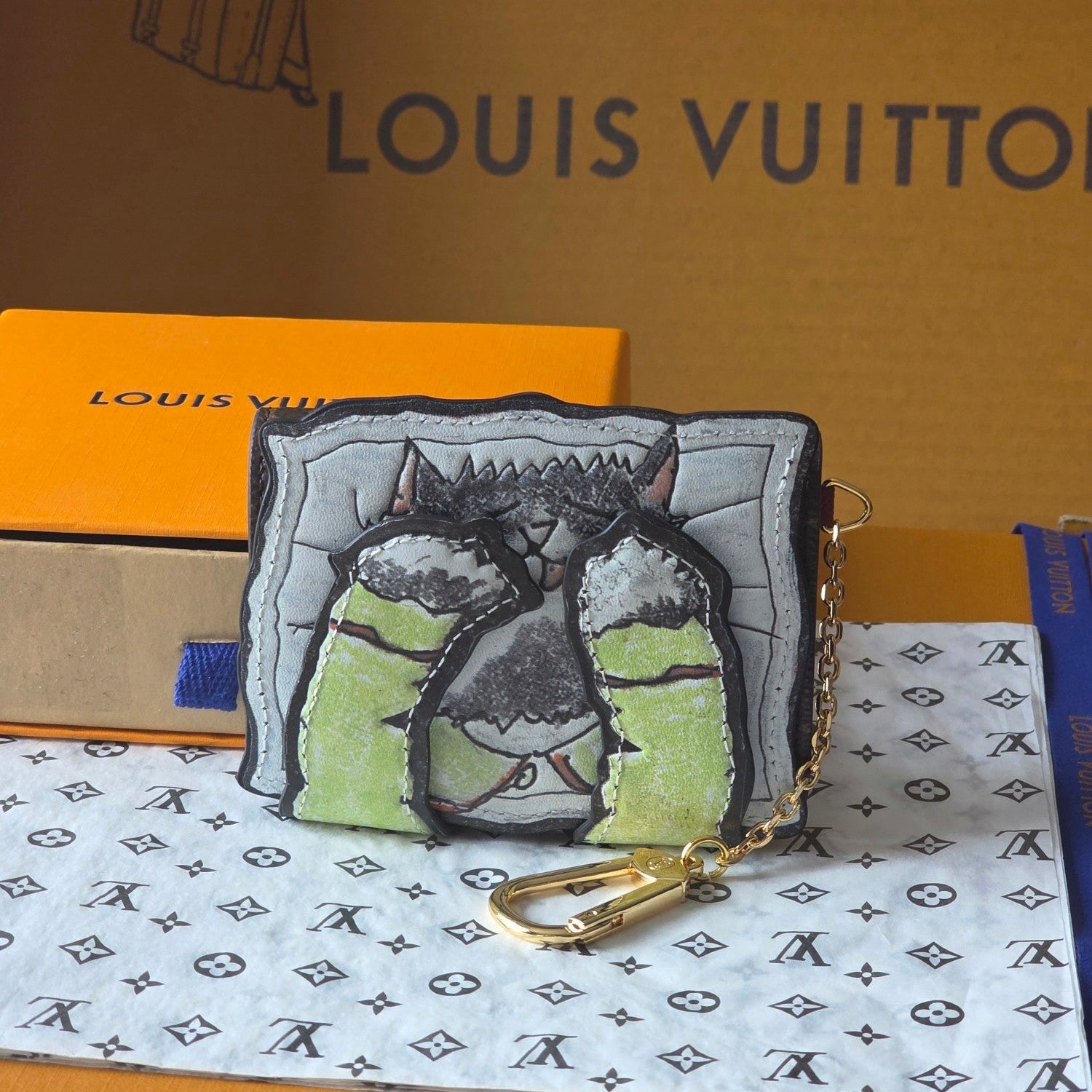 LV Pawket Wallet Brown Calfskin 275006