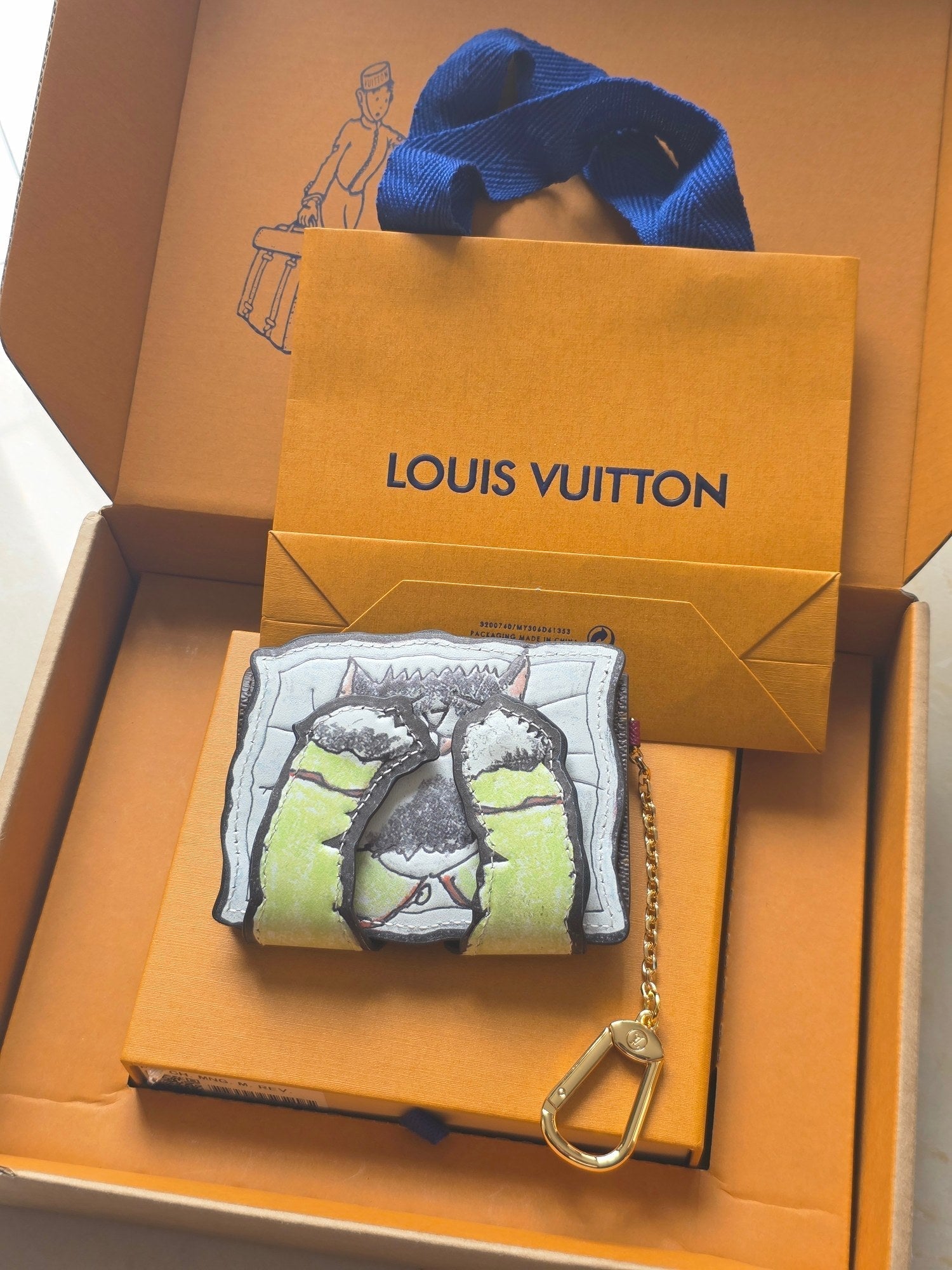 LV Pawket Wallet Brown Calfskin 275006