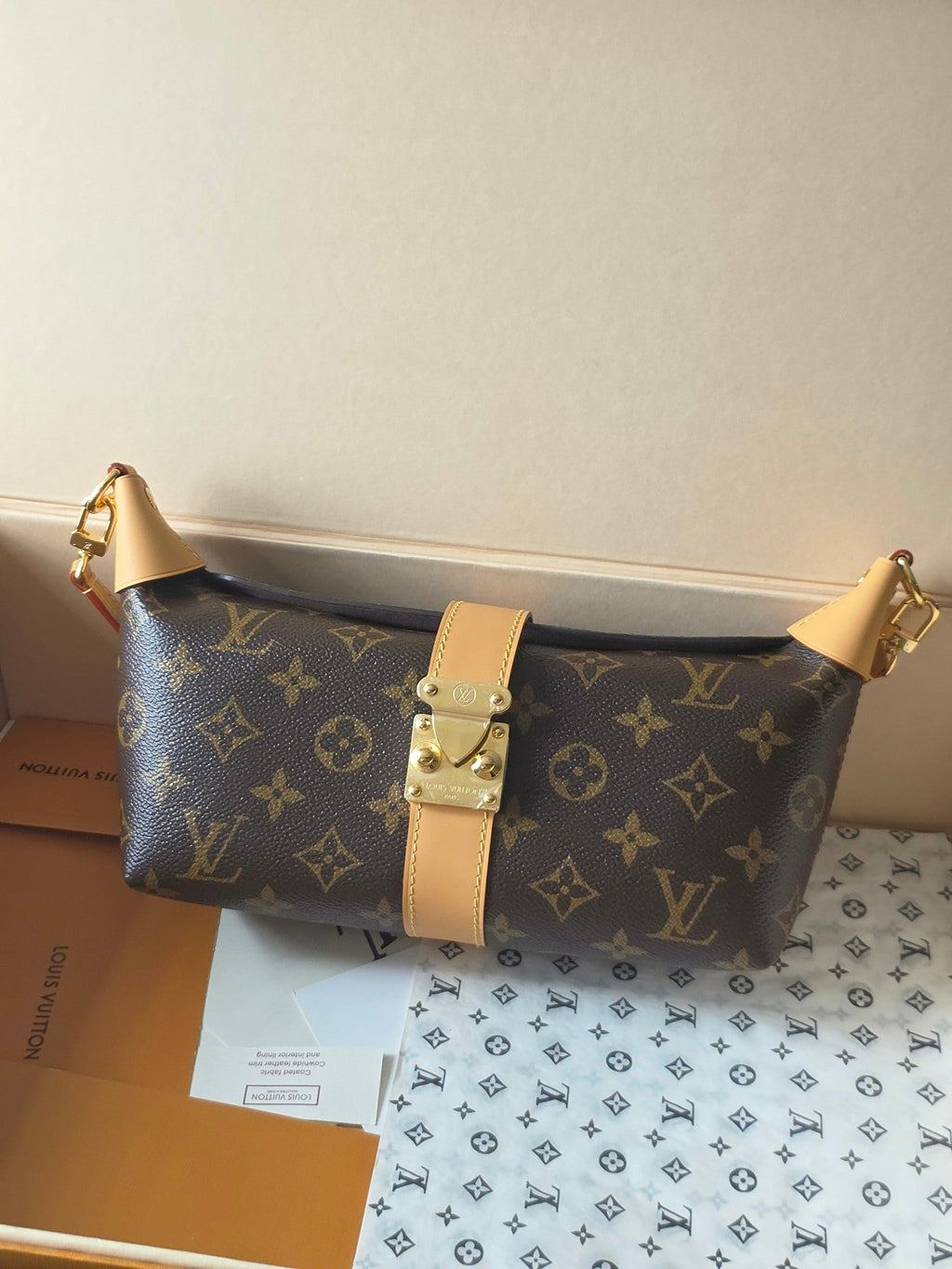 LV Pochette Mia Shoulder Bag Brown Monogram Canvas 275060